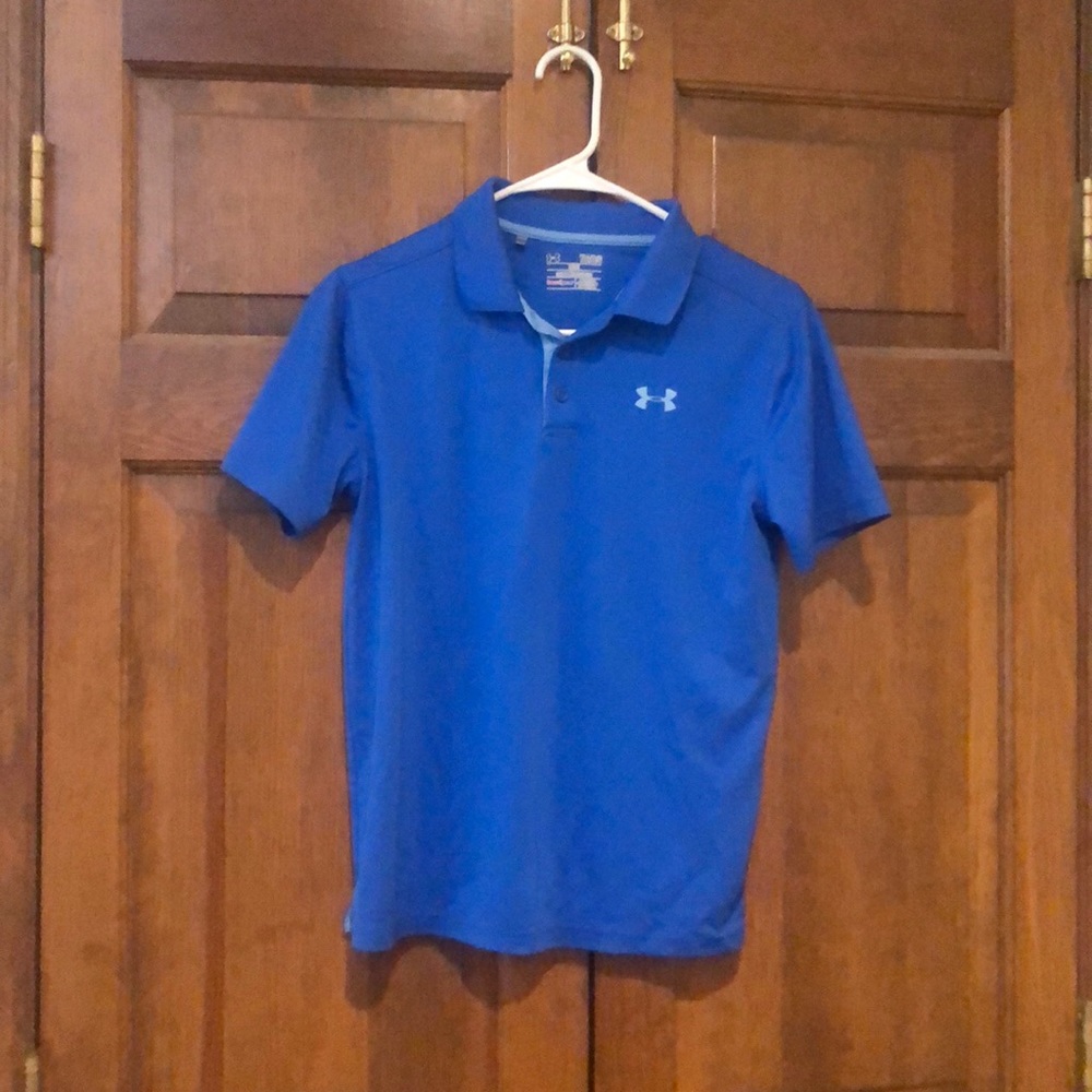 Blue Youth Lg Under Armour polo